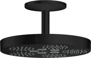 Axor One Верхний душ 28,2 см, 1 вид струи, кронштейн потолочный 12 см, цвет: матовый черный 48493670