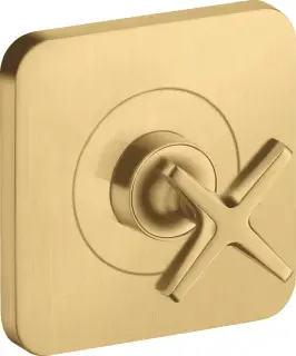 Axor Citterio E Запорный вентиль, внешняя часть, цвет: шлифованное золото 36771250