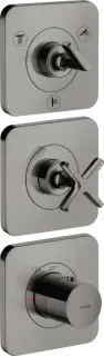 Axor Citterio E Термостат для душа встраиваемый на 3 потребителя, цвет: полированный черный хром 36704330