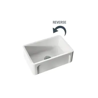 Kerasan Hannah Yorkshire Кухонная мойка керамическая 68,6x47 см, толщина 3 см, цвет: Bianco 542001