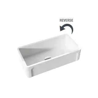 Kerasan Hannah Yorkshire Кухонная мойка керамическая 91,4x47 см, толщина 3 см, цвет: Bianco 542201