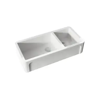 Kerasan Hannah Oxfordshire Кухонная мойка керамическая 100,3x47 см, толщина 4 см, цвет: Bianco 543001