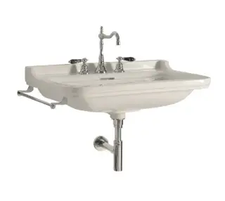 Kerasan Waldorf Раковина подвесная 60x55 см, с 3 отверстием под смеситель и заглушкой, цвет: Bianco 4140K1bi/cr*3