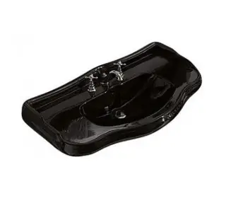 Kerasan Retro Раковина подвесная 100x54,5 см, с 1 отверстием под смеситель, цвет: Nero lucido 105004 nero*1