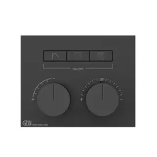 Gessi Hi-Fi Термостат для душа встраиваемый, 3 потребителя, цвет: black metal brushed PVD 63006#707