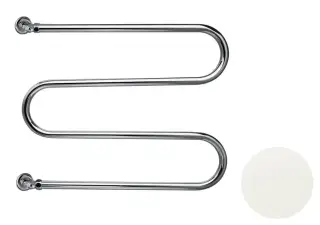 Margaroli Vento 402 Полотенцесушитель водяной для ГВС 60х54h (int 47), вертикальное, цвет: white 402WH