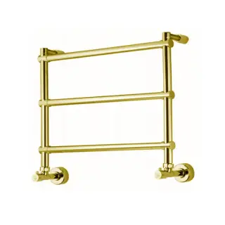 Margaroli Sole 442/3 Полотенцесушитель водяной для ГВС 53,5х53h (int 47) нижнее, цвет: brushed gold 4424703BG