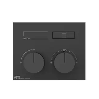 Gessi Hi-Fi Термостат для душа встраиваемый, запорный вентиль, цвет: black metal brushed PVD 63002#707