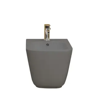 Kerasan Tribeca Биде подвесное 54x35 см, с 1 отвер. под смес., креп. и переливом, цвет: Ferro matt 512589