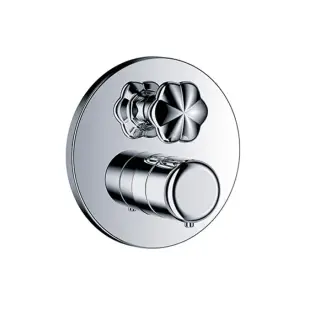 Jorger Florale Lotos Minarett Термостат для душа, с запорным вентилем, цвет: хром 600.40.360.000