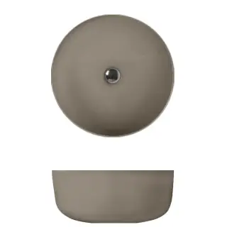 Kerasan Nolita Раковина чаша d40x15h см, без перелива, цвет: Nocciola matt 534481