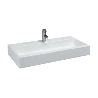 Laufen Living City Раковина 100х46хh14 см, с 1 отв., под смеситель, цвет: белый 8.1843.8.000.104.1