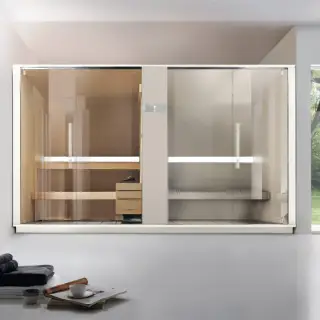 Effegibi Logica SH Сауна&Хаммам система, угловая SX, 373x171xh226см LO 40 01 0003