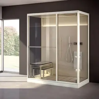 Effegibi Logica H Filo Сауна 214x250h217 см, в нишу L.H., цвет Stone LO 31 03 0010