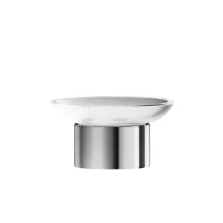 Jorger Exal Мыльница со стеклянной чашей, настольная, цвет: хром 632.00.017.000