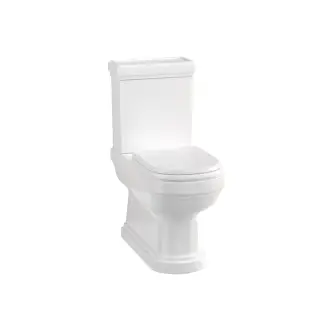 Burlington Riviera Чаша для унитаза моноблок 35,7х66 см, цвет: белый глянцевый RIV10