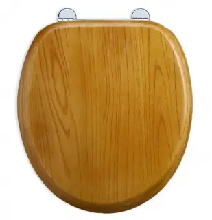 Burlington Regal Крышка-сиденье для унитаза, без микролифта, петли хром, цвет: золотистый дуб мат. S11