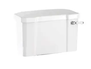 Burlington Regal Бачок с ручкой и сливным механизмом, цвет: белый глянцевый C1