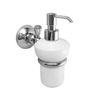 Nicolazzi Accessori Дозатор керамический для жидкого мыла, керамическая колба, цвет: хром C1489CR