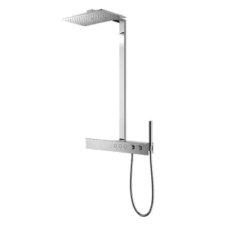 Toto Z Душевая стойка с термостатическим смесителем, 11,2x54,5xh111,3 см, цвет: хром TBW05401R