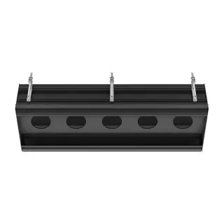 Gessi Binario Профиль линейный 109 cм, для 5 модулей, установка Easy-Fix, цвет: matte black 61129#299