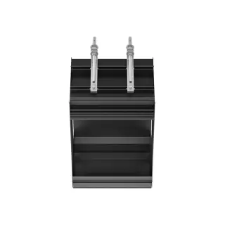 Gessi Binario Профиль линейный 25 cм, для 1 модуля, установка Shift-Fix, цвет: matte black 61002#299