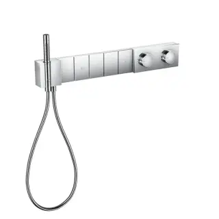 Axor Edge Термостат для ванны встраиваемый, 5 потребителя, лейка, шланг, внешняя часть, цвет: хром 46731000