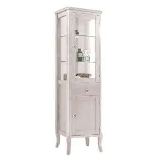 Kerasan Retro Шкаф-пенал 46,5x34 см, напольный, с 2мя дверцами и ящиком, цвет: Bianco matt 731530-dx