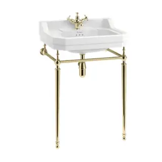 Burlington Edwardian Консоль под раковину B5 1TH, напольная 53,8х42,5х74,5h см, цвет: золото глянец T23A GOLD