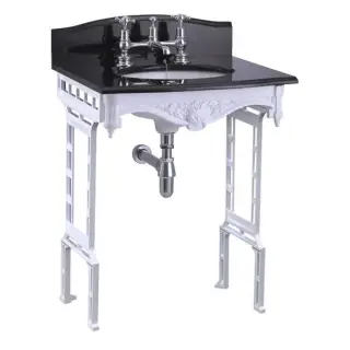 Burlington Georgian Консоль под раковину B14, напольная 60х52,8х78,5h см, цвет: белый матовый T43 WHI