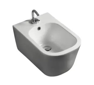 Kerasan Tribeca Биде подвесное 54x35 см, с 1 отвер. под смес., креплением и переливом, цвет: Bianco 512501