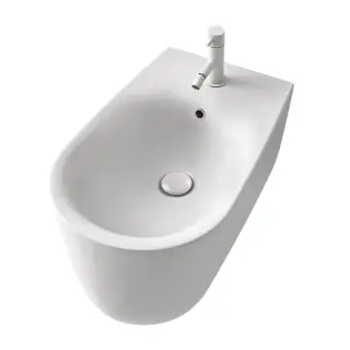 Kerasan Nolita Биде подвесное 55x35 см, с 1 отвер. под смеситель, с креп. и перел, цвет: Bianco matt 532530*1