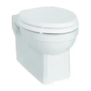 Burlington Classic Чаша для подвесного унитаза, воронка-водоворот 35,5х50 см, цвет: белый глянцевый P10