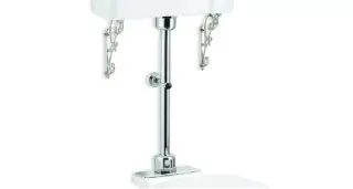 Burlington Classic Набор труб для среднего бачка: труба слива, ручка, кронштейны, цвет: хром глянец T33 CHR