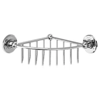 Burlington Classic Полка решетка угловая 21,7х21,7 см, цвет: хром глянцевый A22 CHR