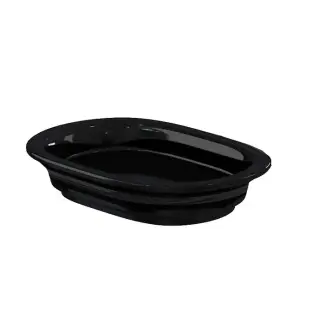 Burlington Arcade Мыльница с керамической чашей, подвесная, цвет: черный глянцевый BX24