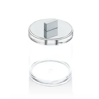 Decor Walther Sky DMD M Баночка универсальная 9.5x12 см, с крышкой, акрил, цвет хром 0980900