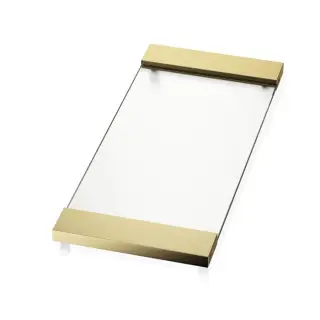 Decor Walther Classic Tab 37 Лоток универсальный 37x17 см, опаловое стекло, цвет золото 0848826