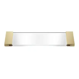 Decor Walther Classic Tab 34 Лоток универсальный 34x12 см, прозр. стекло цвет золото матовое 0848744