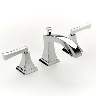 Burlington Crosswater Смеситель для раковины на 3 отверстия, излив 11h см, цвет: хром глянец R-14-08-PC