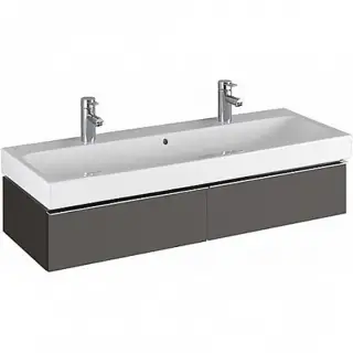 Geberit ICon Тумба 119х24х47,7 см, с двумя выдвижными ящ., цвет: темно-серый/мат. покр. 841221000