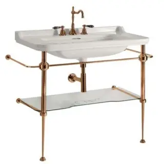 Kerasan Waldorf Консоль 120x55 см, под раковину на 120 см, со стеклянной полкой, цвет: Bronzo 9203K3br