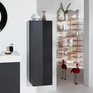 Laufen Kartell Шкаф подвесной, 40х27хh130 см, SX, цвет серая галька 4.0828.1.033.641.1