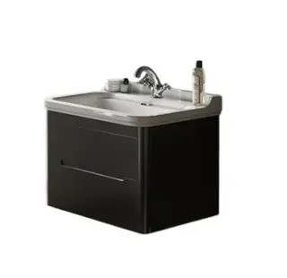 Kerasan Waldorf Тумба под раковину на 80 см, подвесная 74x51x50h см, с 2мя ящ., цвет: Nero matt 925631