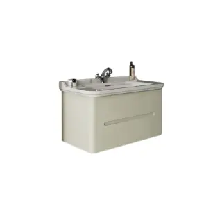 Kerasan Waldorf Тумба под раковину на 100 см, подвесная 94x51x50h см, с 2мя ящ., цвет: Bianco matt 925530