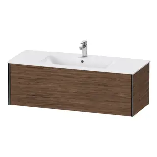 Duravit XViu Тумба подвесная 40x121xh48 cм, для раковины, цвет черный матовый XV40280B221