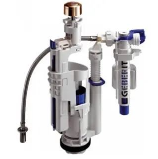 Kerasan Geberit Механизм смыва для бачка унитаза с кнопкой, цвет: bronzo 7509K3