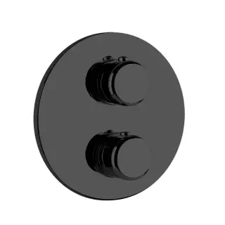 Gessi Goccia Термостат для душа встраиваемый, 3 потребителя, запорный вентиль, цвет: matte black 33846#299