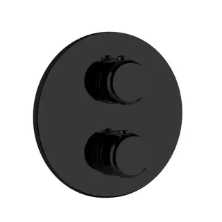 Gessi Goccia Термостат для душа встраиваемый, запорный вентиль, внешняя часть, цвет: matte black 33842#299