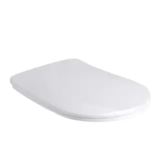 Kerasan Nolita Крышка-сиденье Slim для унитаза, с микролифтом, крепление хром, цвет: Bianco lucido 539101